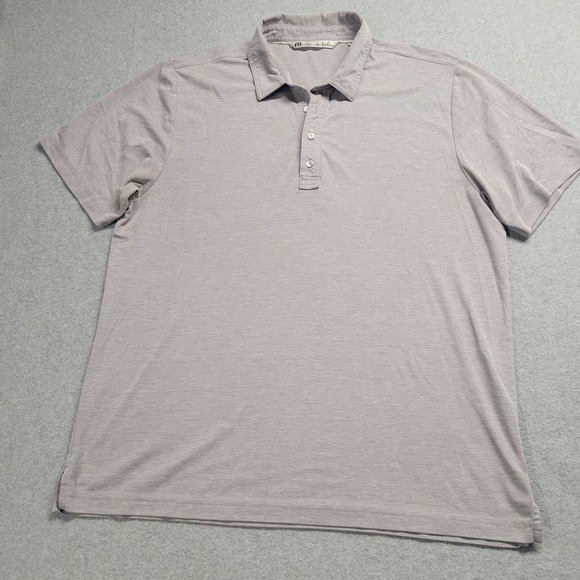 TravisMathew Other - Travis Matthew Mens XL Grey Pima Cotton Blend Short Sleeve Golf Polo Shirt